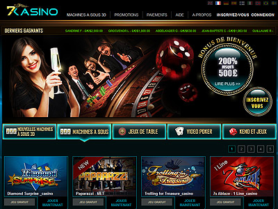 Jouez sur le casino en ligne : 7Kasino
