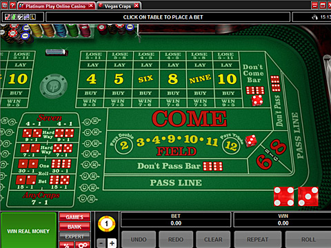 Play online Craps with Platinum Play!