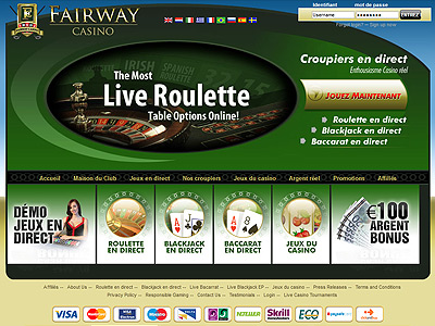 Casino en ligne FAIRWAY CASINO avec croupières réelle !!