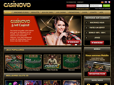 Jouez sur le casino en ligne : Casino Casinovo
