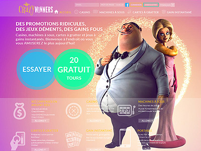 Jouez sur le casino en ligne : Crazy Winners