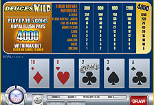 Video Poker sans t&eacute;l&eacute;chargement ! Cliquez pour jouer!!