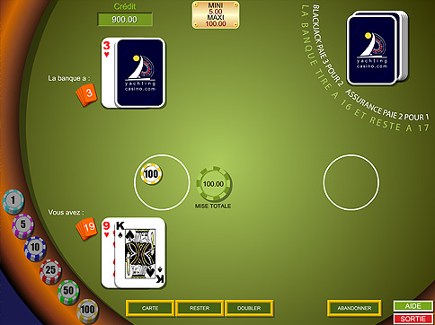Jouer au black jack au casino en ligne