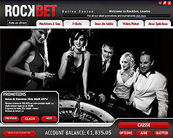 Lobby du logiciel Rockbet Casino