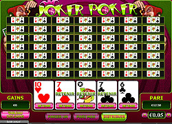 Poker en vid&eacute;o casino Winner