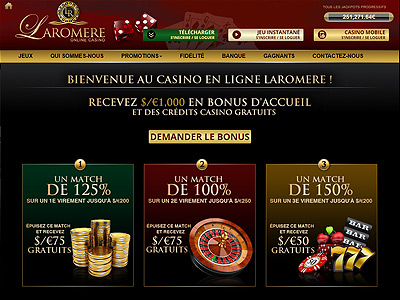 Promotions et bonus du casino Laromere