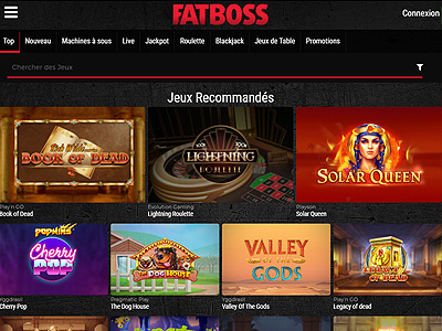 FatBoss : Casino en ligne avec jeux live