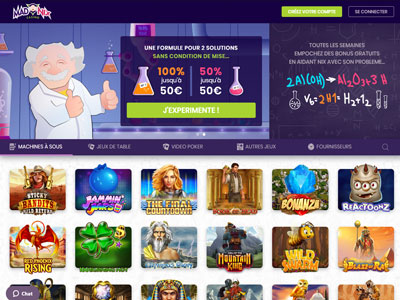 Casino en ligne avec bonus de bienvenue : Casino Madnix