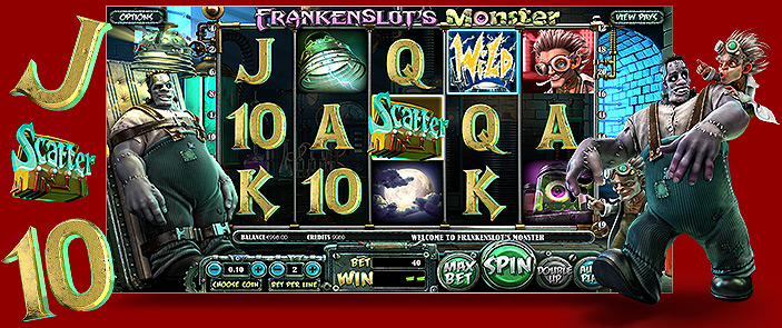 Machine à sous vidéo 3D Frankenslot's Monster