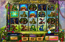 Bonus machine à sous Alice n Wonderslots