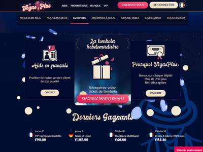 Bonus et promotions du casino en ligne Vegas Plus