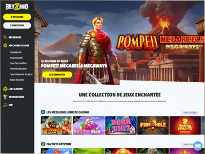 Jouer sur le casino Betzino : un casino en ligne avec bonus sans dépôt et de nombreux jeux d'argent