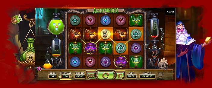 Présentation de la machine à sous Yggdrasil Gaming, Alchymedes Présentation de la machine à sous Yggdrasil Gaming, Alchymedes