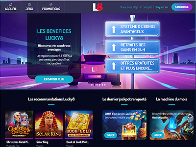 Casino en ligne Lucky8 pour gagner