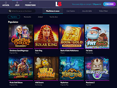 Jeux du catalogue du casino Lucky8