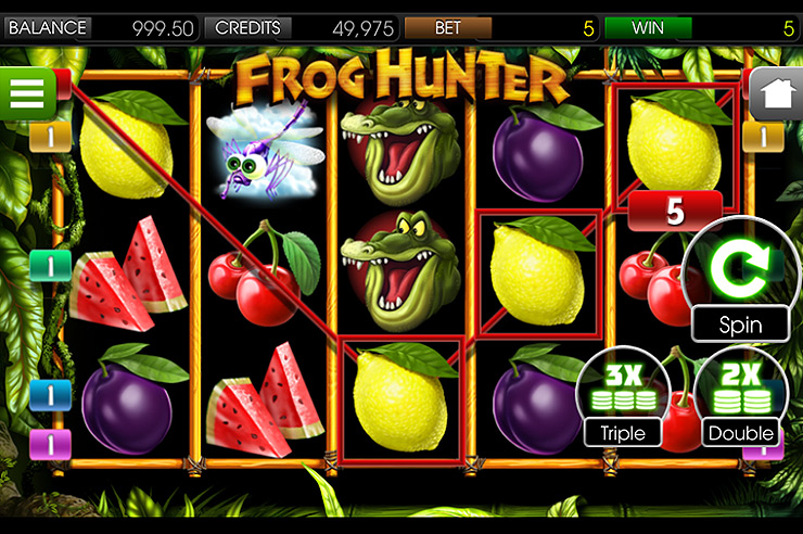 Machine à sous iPhone Frog Hunter