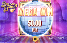 Gagner le jackpot sur la machine à sous Disco Danny