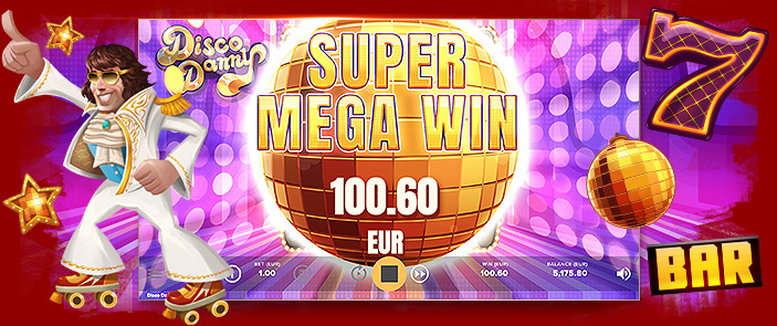 Gagner au casino mobile avec la machine à sous classique Disco Danny de NetEnt !