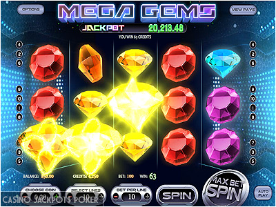 Machine à sous sans téléchargement Mega Gems de Betsoft