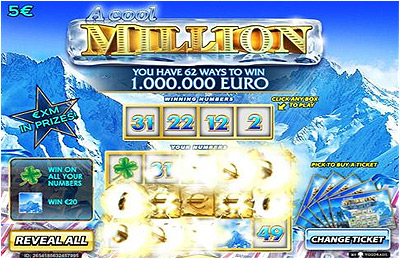 Jeu de grattage en ligne A Cool Million