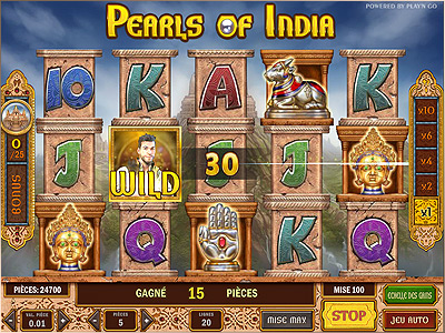 Jouer sur la machine à sous en français Pearls of India de Play'n Go