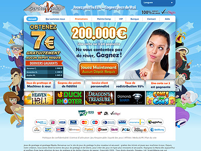 Site de jeux de grattage en ligne ScratchMania