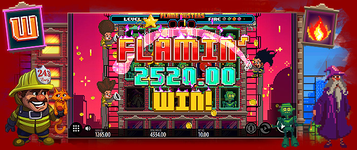 Jouer sur la machine à sous de casino Flame Busters par Thunderkick