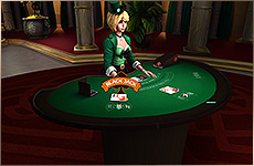 Découvrez l'hôtesse virtuelle de Lucky Blackjack ! 