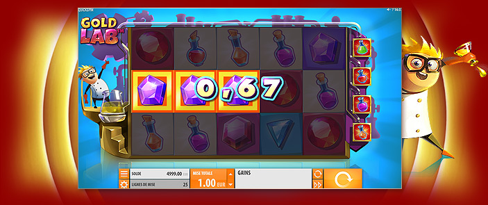 Machine à sous jeu casino multi-mises : Gold Lab Machine à sous jeu casino multi-mises : Gold Lab