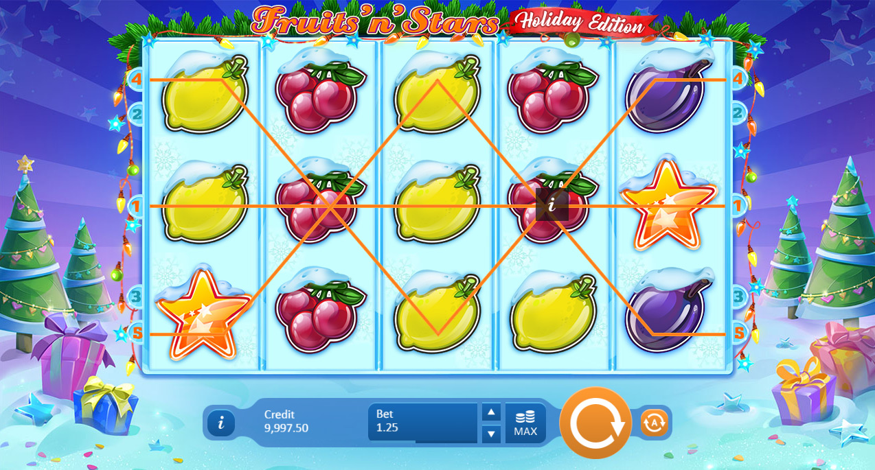 Fruits N Stars: Holiday Edition Slot Machine