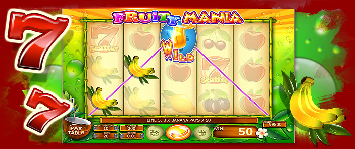 Machine à sous sur Fruity Mania, un jeu d'argent casino signée Felix Gaming !