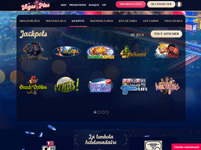 Jeux d'argent en ligne Casino Vegas Plus