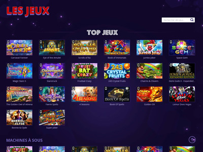 Jeux d'argent en ligne Casino Le Jackpot