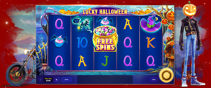 Machine à sous avec bonus Lucky Halloween de Red Tiger