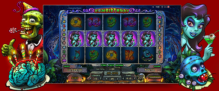 Machine à sous en ligne jackpot Zombirthday