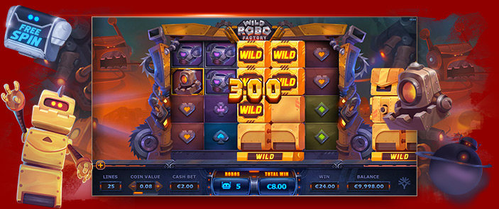 Essayer une machine à sous Yggdrasil Gaming incroyable : Wild Robo Factory