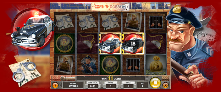Machine à sous Play'n GO Cops n' Robbers : Police vs voleurs !