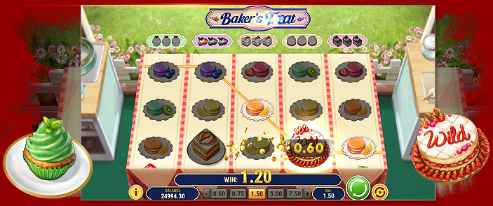 Machine à sous pour s'amuser, Baker's Treat de Play'n GO