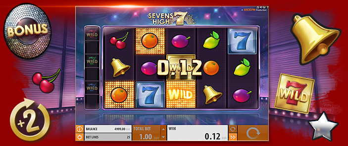 Jouer au jeu de casino gratuit Sevens High de Quickspin