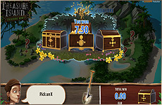 Mini-jeu bonus de Treasure Island Quickspin