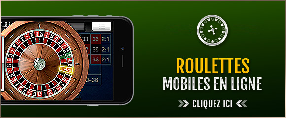 Roulettes en ligne de casino mobile
