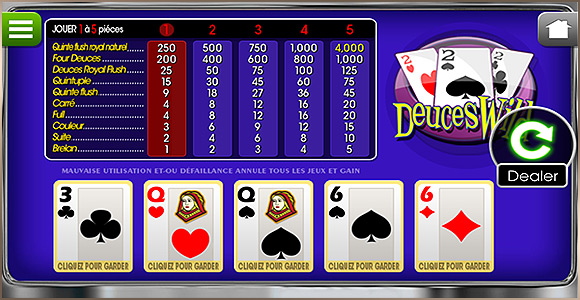 Jouer maintenant sur ce jeu de Video Poker mobile