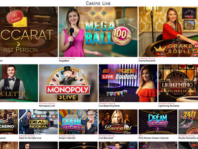 Play on Live on the Lucky 31 Casino!