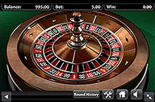 Roulette de casino en ligne sur mobile (smartphone)