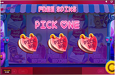 Des minijeu bonus sur la machine à sous Lucky Valentine